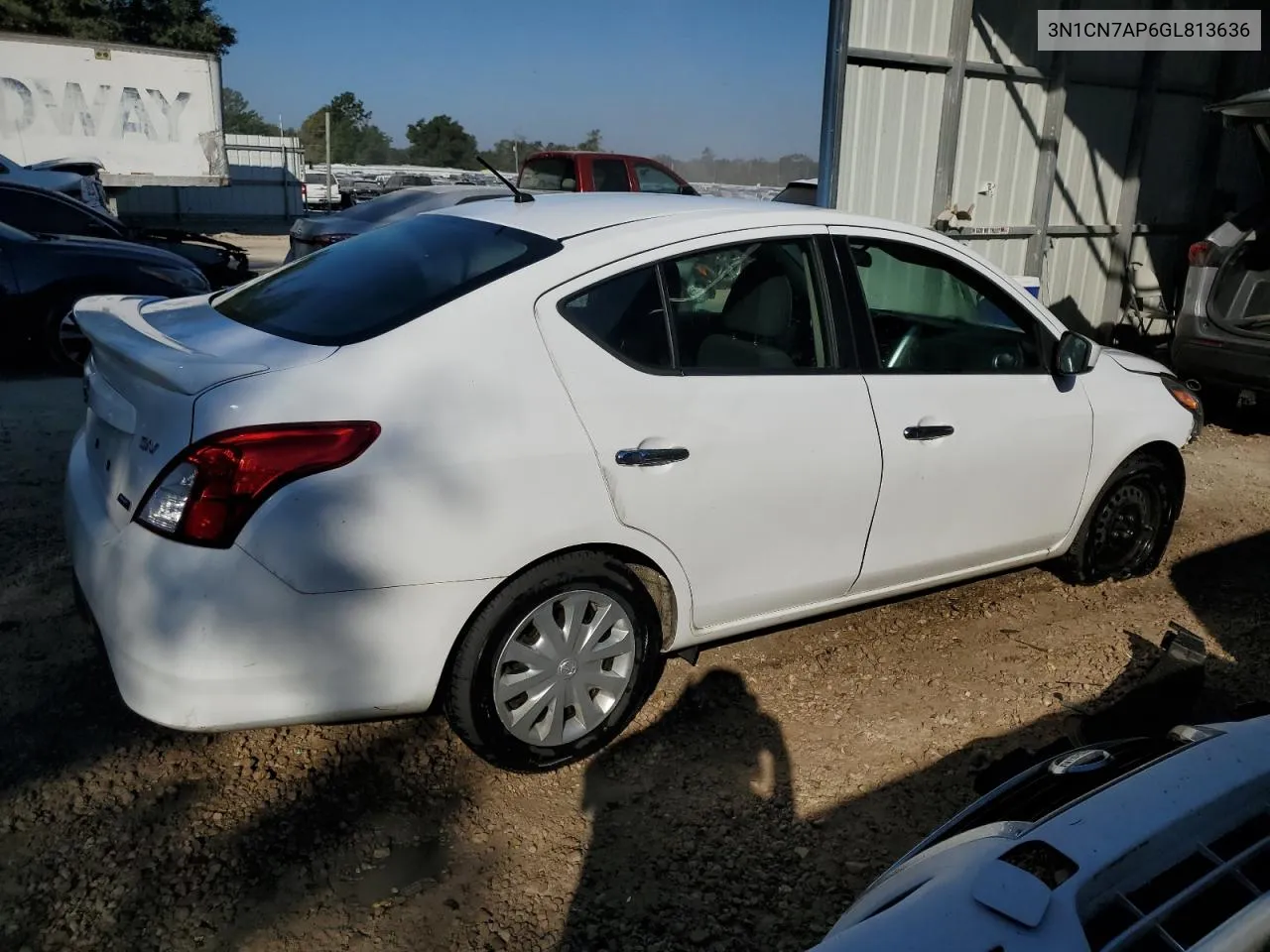 2016 Nissan Versa S VIN: 3N1CN7AP6GL813636 Lot: 77459504