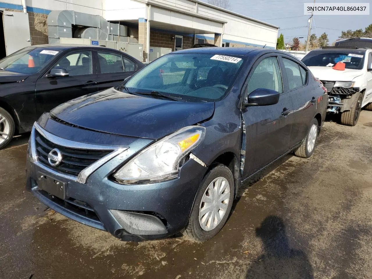 2016 Nissan Versa S VIN: 3N1CN7AP4GL860437 Lot: 77550214