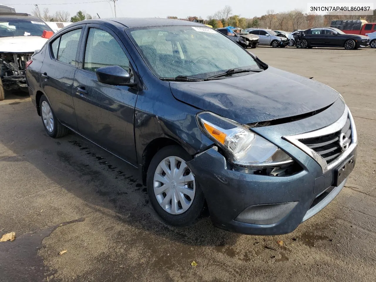 2016 Nissan Versa S VIN: 3N1CN7AP4GL860437 Lot: 77550214