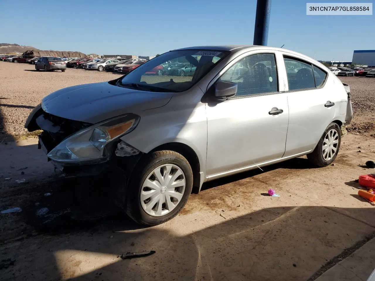 2016 Nissan Versa S VIN: 3N1CN7AP7GL858584 Lot: 77593504