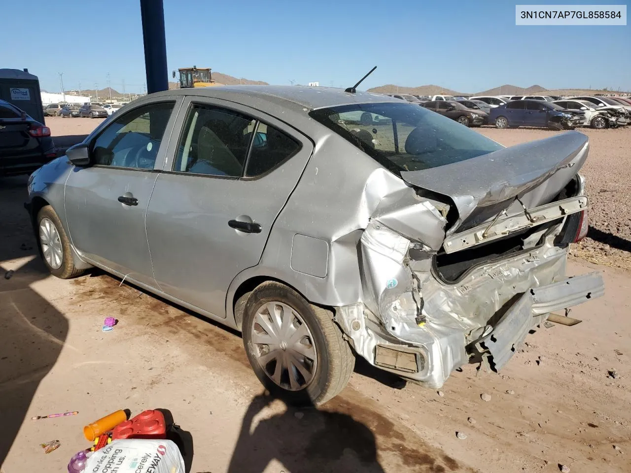 2016 Nissan Versa S VIN: 3N1CN7AP7GL858584 Lot: 77593504