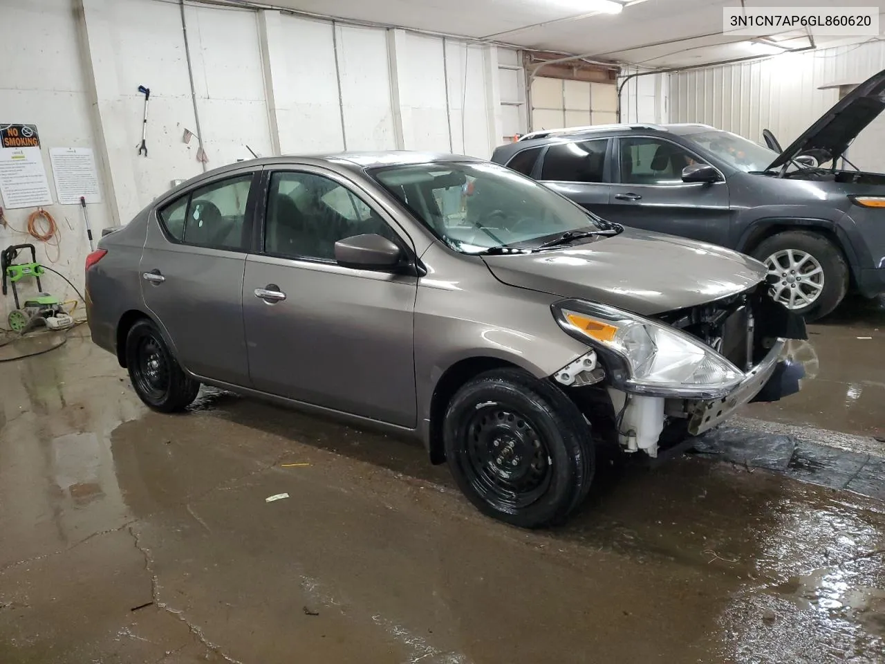 2016 Nissan Versa S VIN: 3N1CN7AP6GL860620 Lot: 77596534