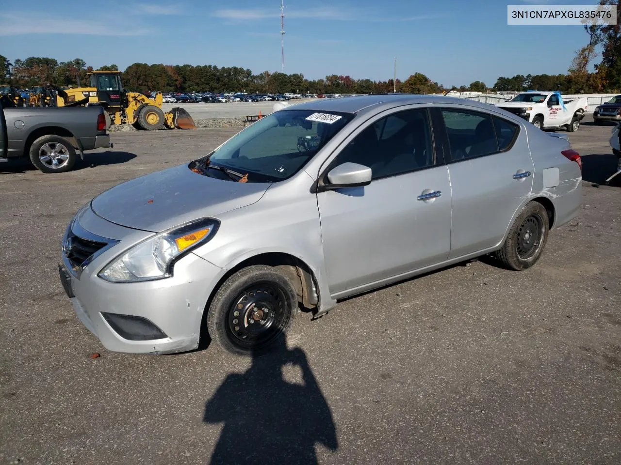 3N1CN7APXGL835476 2016 Nissan Versa S