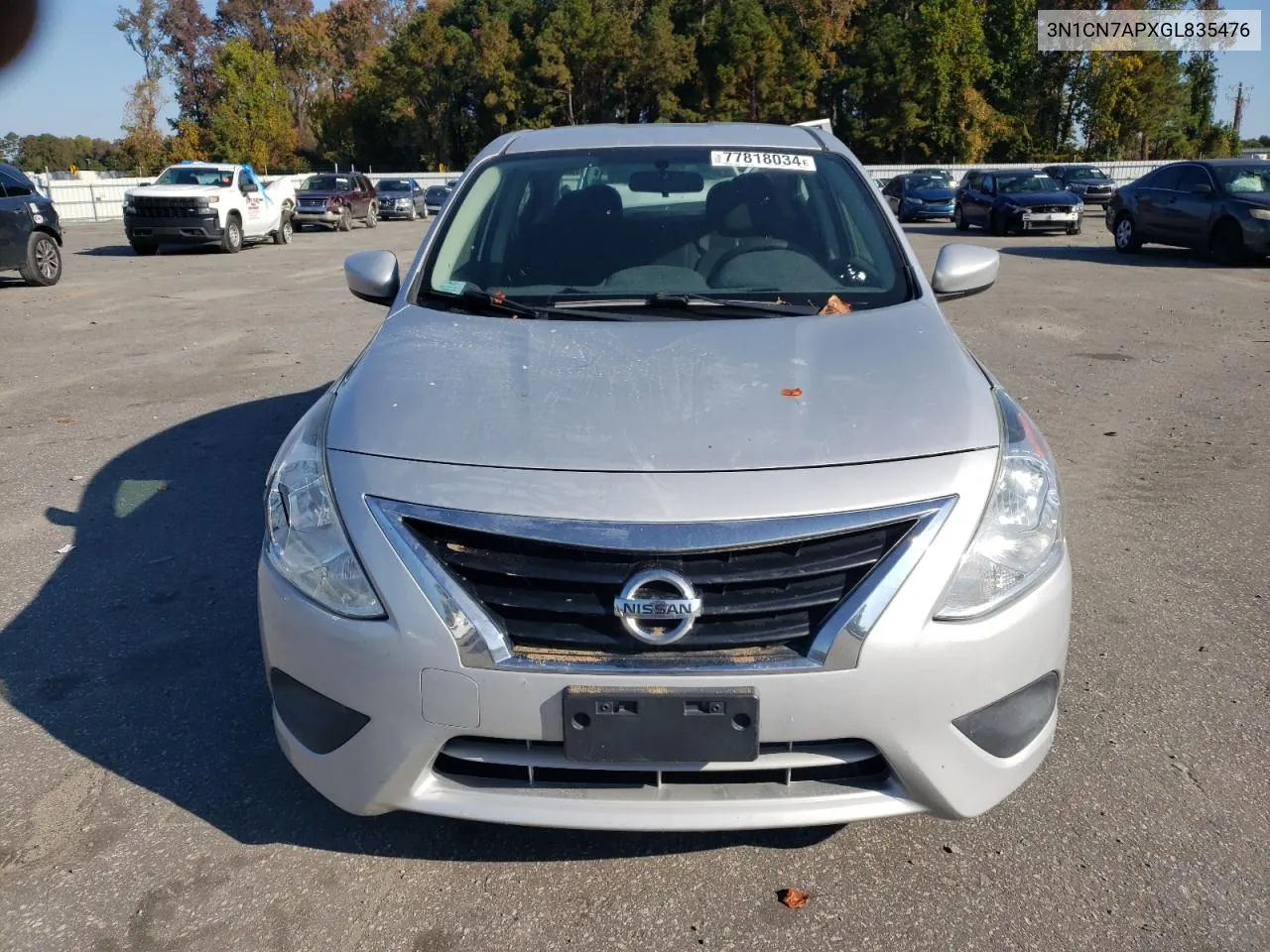 3N1CN7APXGL835476 2016 Nissan Versa S