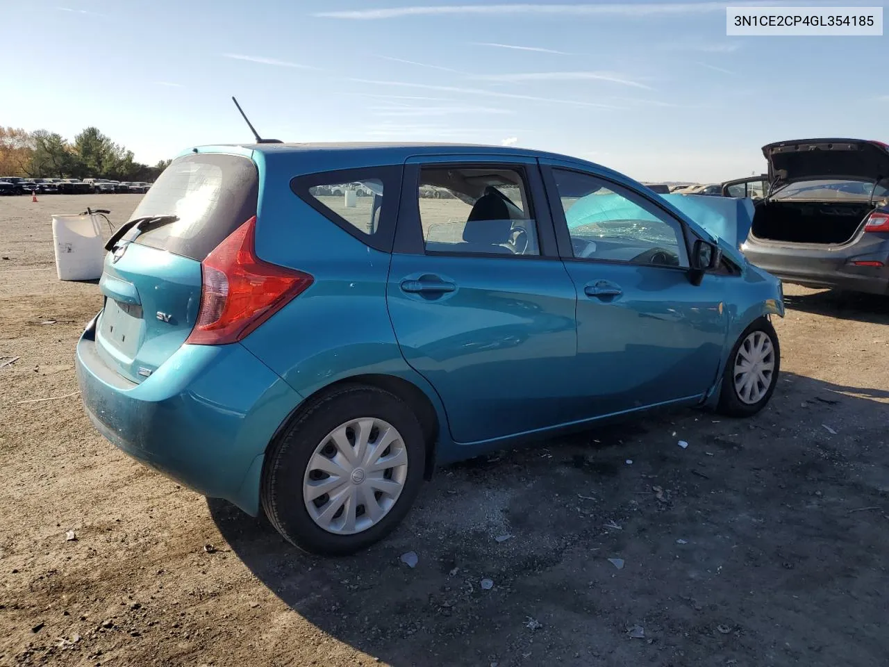 2016 Nissan Versa Note S VIN: 3N1CE2CP4GL354185 Lot: 77887254