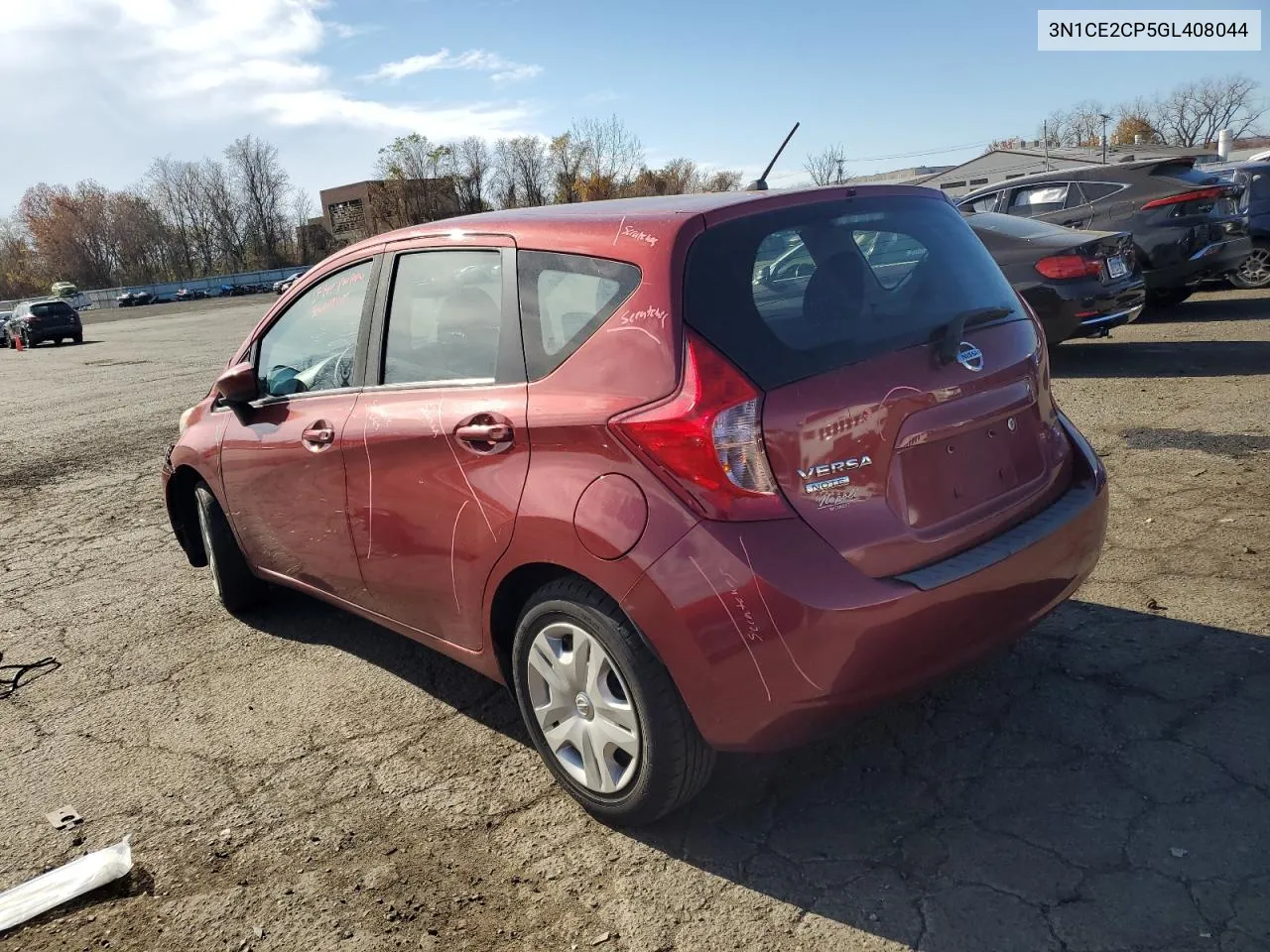 2016 Nissan Versa Note S VIN: 3N1CE2CP5GL408044 Lot: 78162664