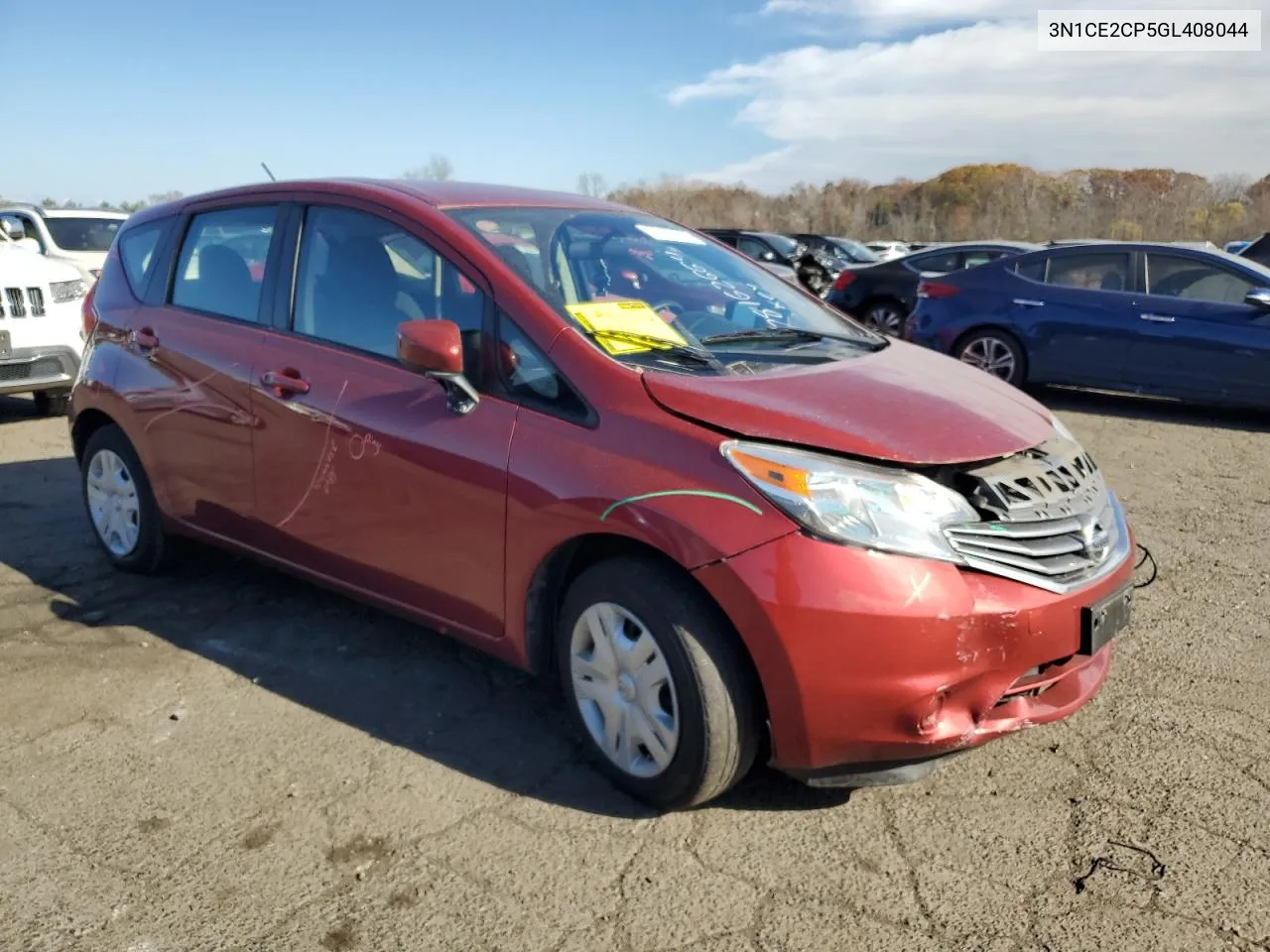 2016 Nissan Versa Note S VIN: 3N1CE2CP5GL408044 Lot: 78162664