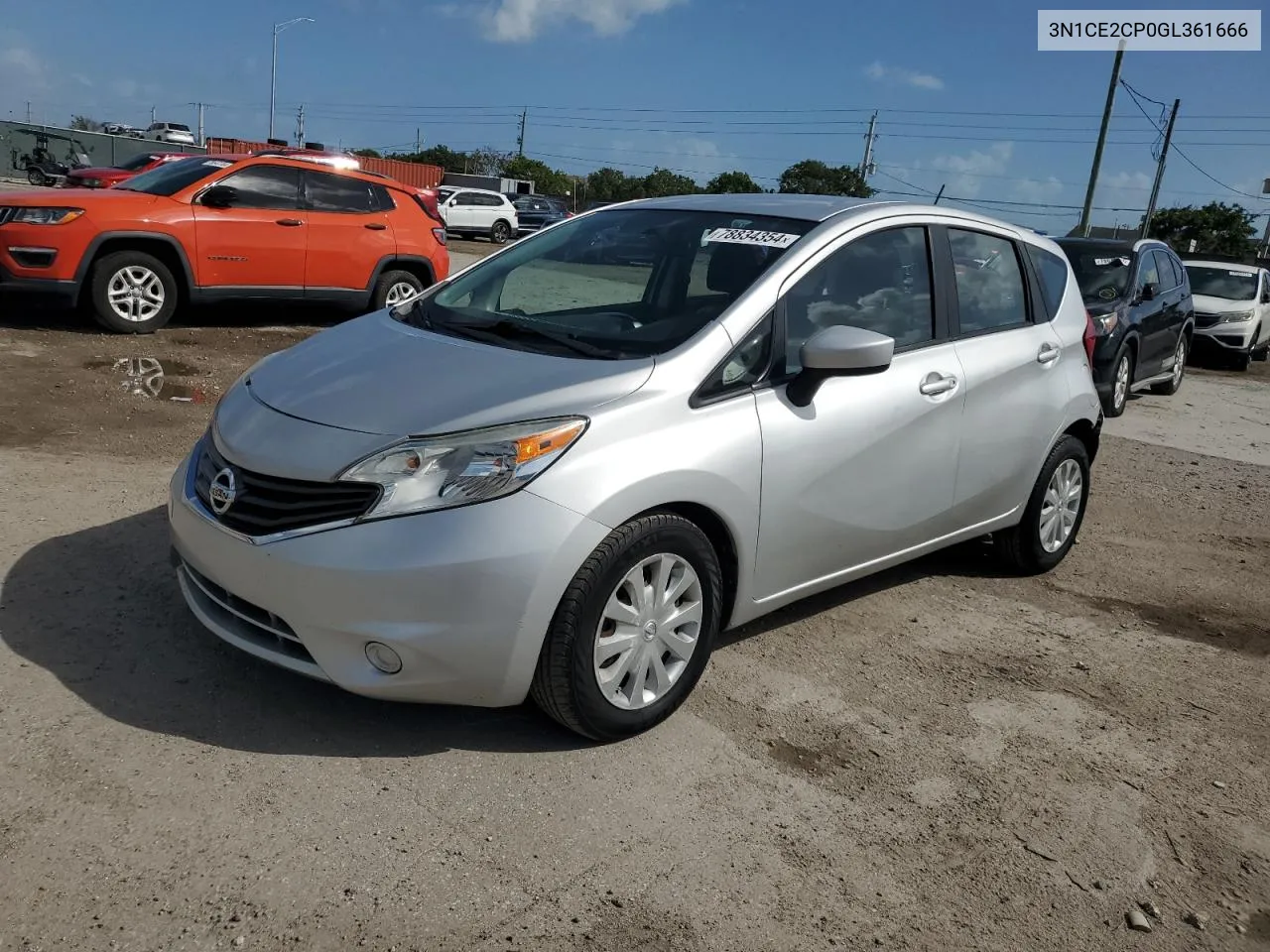 2016 Nissan Versa Note S VIN: 3N1CE2CP0GL361666 Lot: 78834354