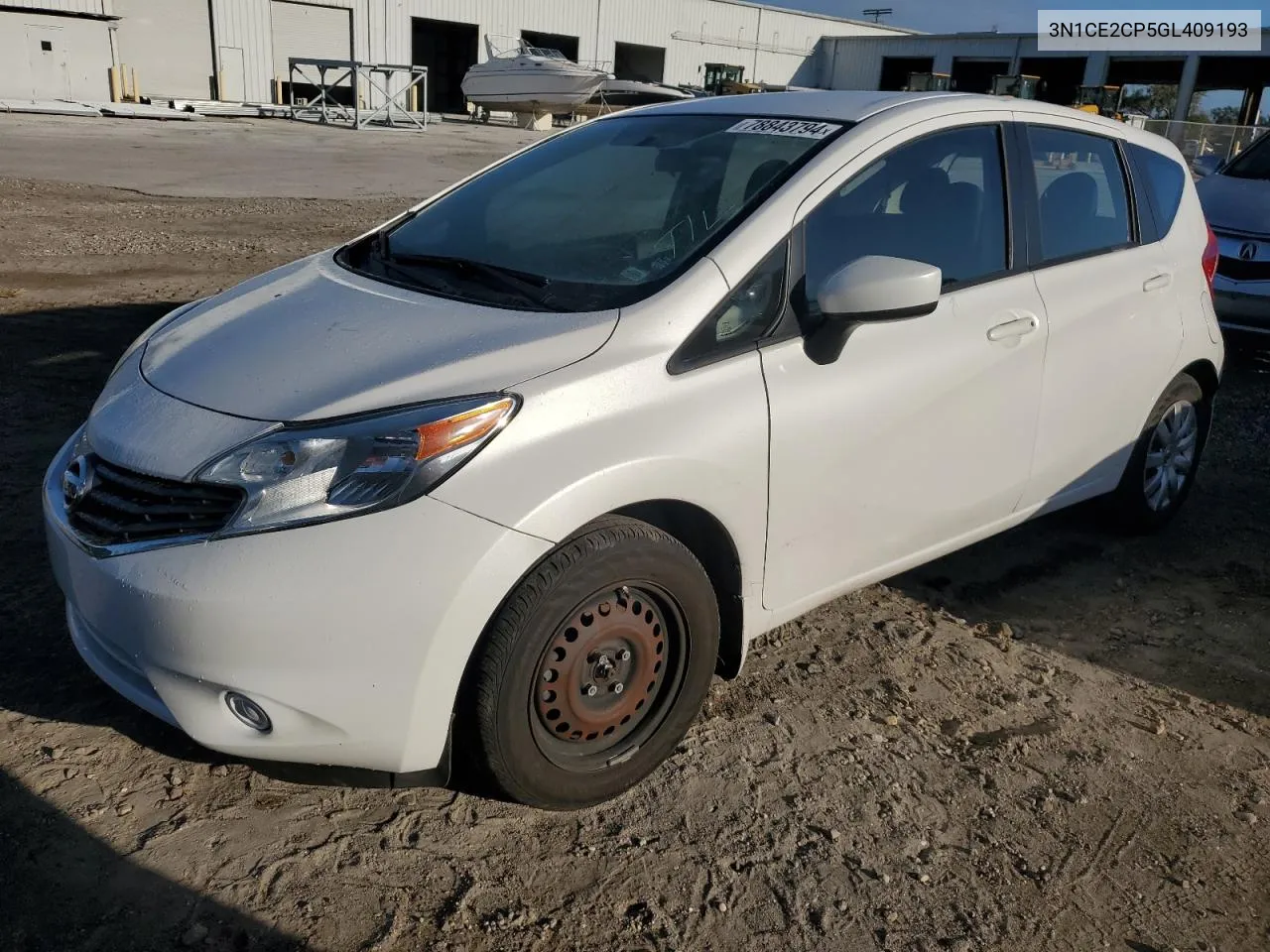 2016 Nissan Versa Note S VIN: 3N1CE2CP5GL409193 Lot: 78843794