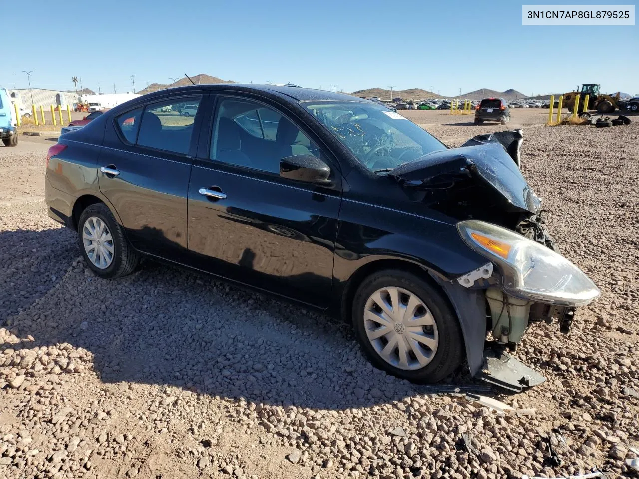 2016 Nissan Versa S VIN: 3N1CN7AP8GL879525 Lot: 79144754