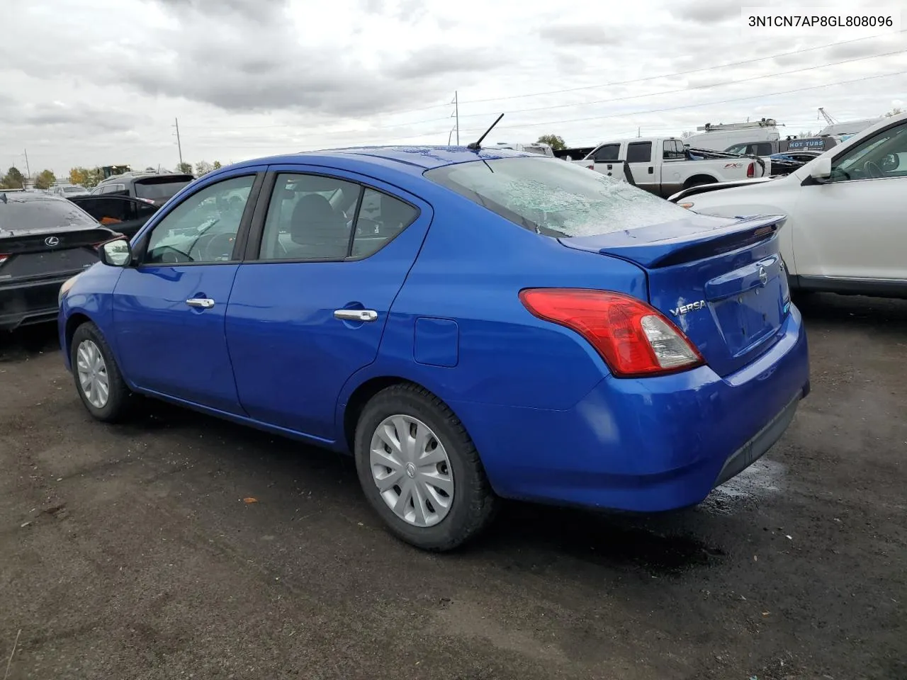 2016 Nissan Versa S VIN: 3N1CN7AP8GL808096 Lot: 79220444