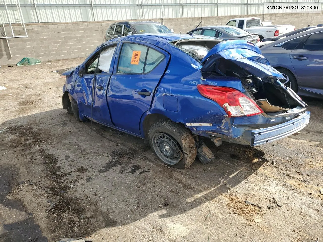 2016 Nissan Versa S VIN: 3N1CN7AP8GL820300 Lot: 79501304