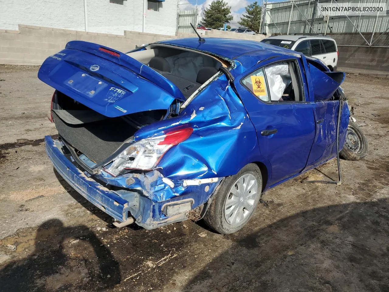 2016 Nissan Versa S VIN: 3N1CN7AP8GL820300 Lot: 79501304