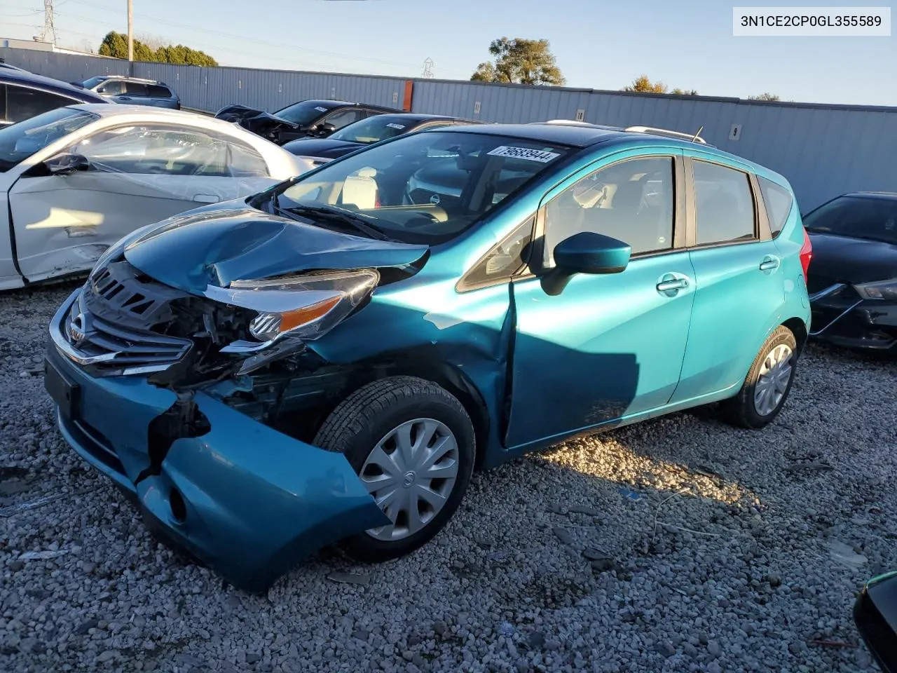 2016 Nissan Versa Note S VIN: 3N1CE2CP0GL355589 Lot: 79683944