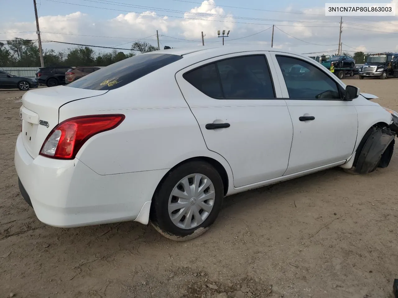 2016 Nissan Versa S VIN: 3N1CN7AP8GL863003 Lot: 79719104