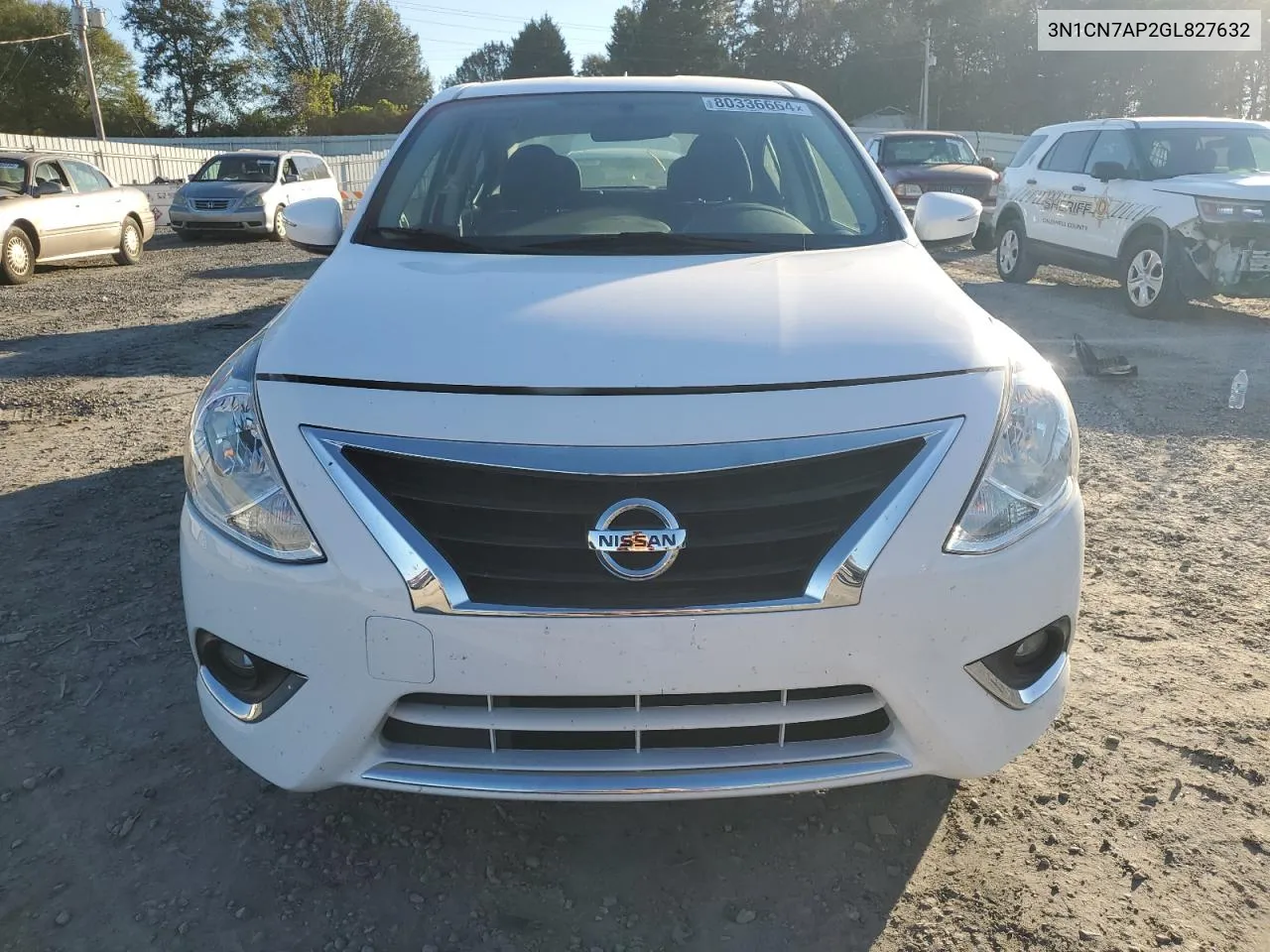 2016 Nissan Versa S VIN: 3N1CN7AP2GL827632 Lot: 80336664