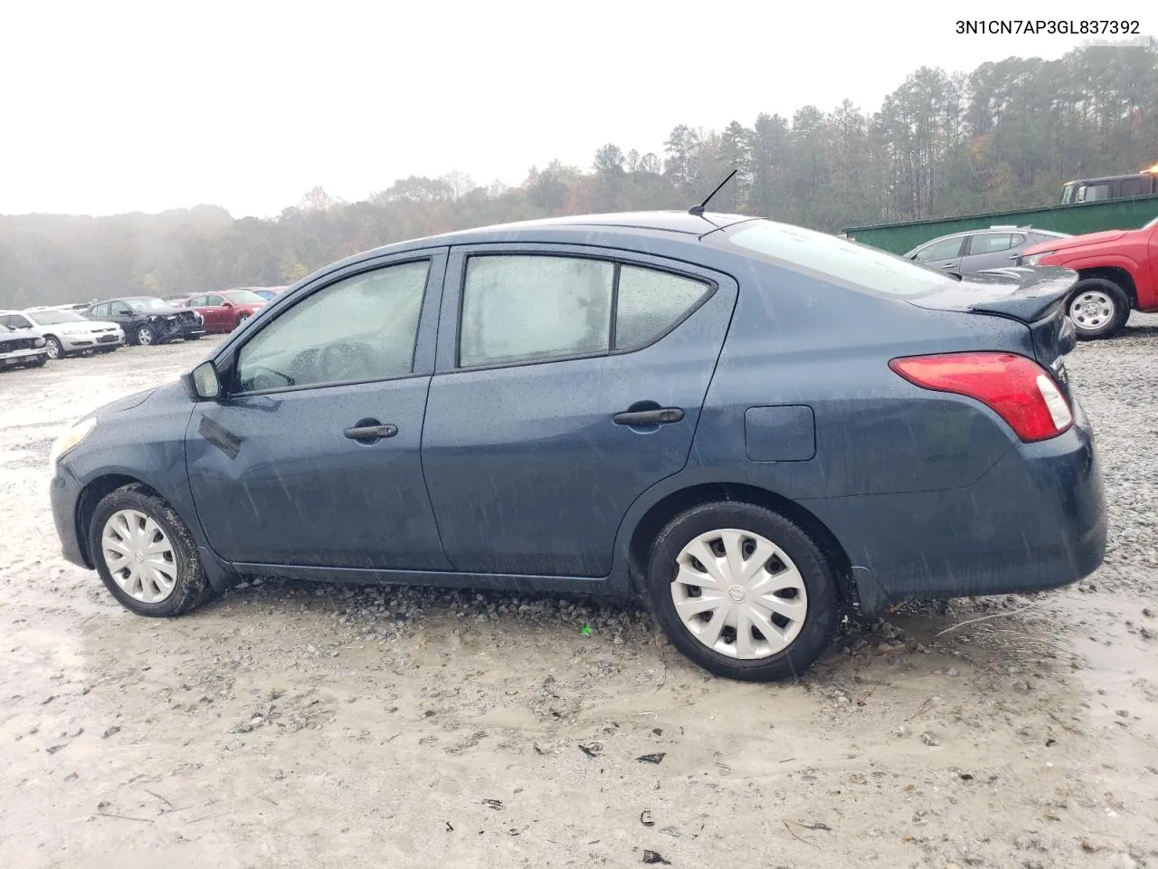 2016 Nissan Versa S VIN: 3N1CN7AP3GL837392 Lot: 81523094