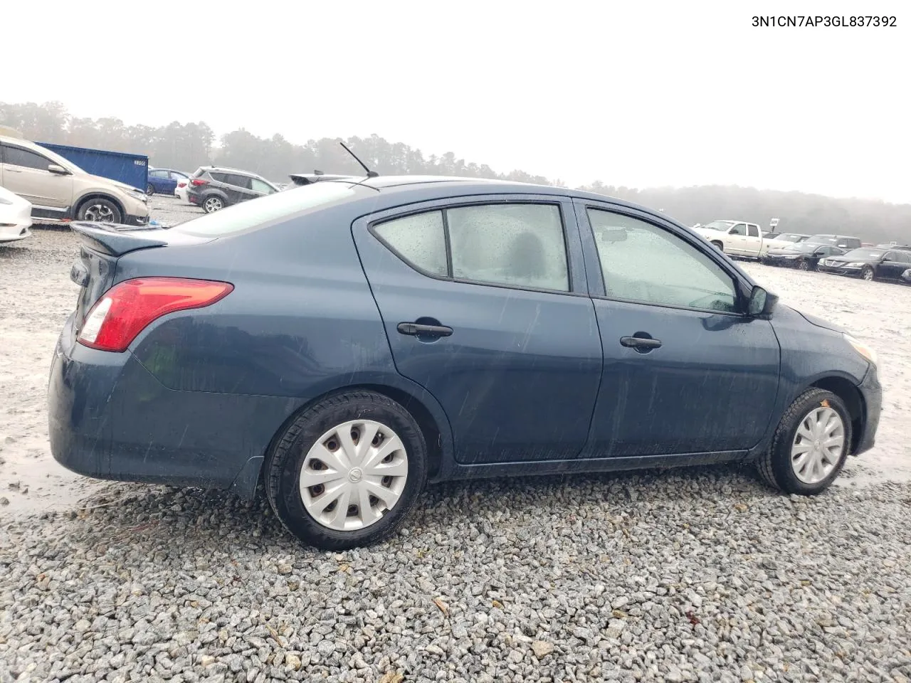 2016 Nissan Versa S VIN: 3N1CN7AP3GL837392 Lot: 81523094