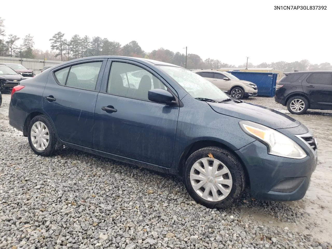 2016 Nissan Versa S VIN: 3N1CN7AP3GL837392 Lot: 81523094