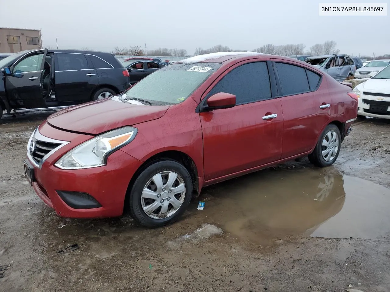 2017 Nissan Versa S VIN: 3N1CN7AP8HL845697 Lot: 39212744