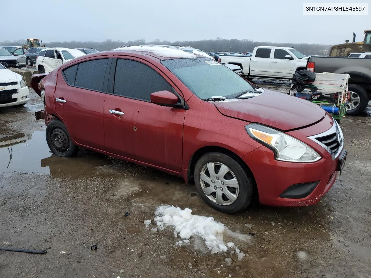 2017 Nissan Versa S VIN: 3N1CN7AP8HL845697 Lot: 39212744