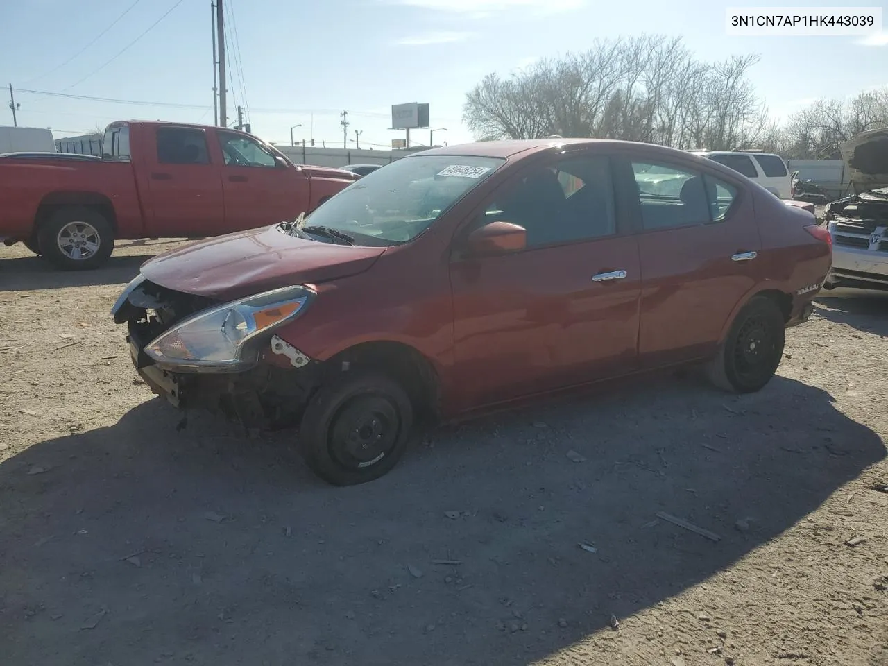 3N1CN7AP1HK443039 2017 Nissan Versa S