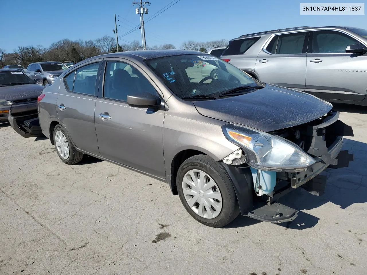 2017 Nissan Versa S VIN: 3N1CN7AP4HL811837 Lot: 48688334