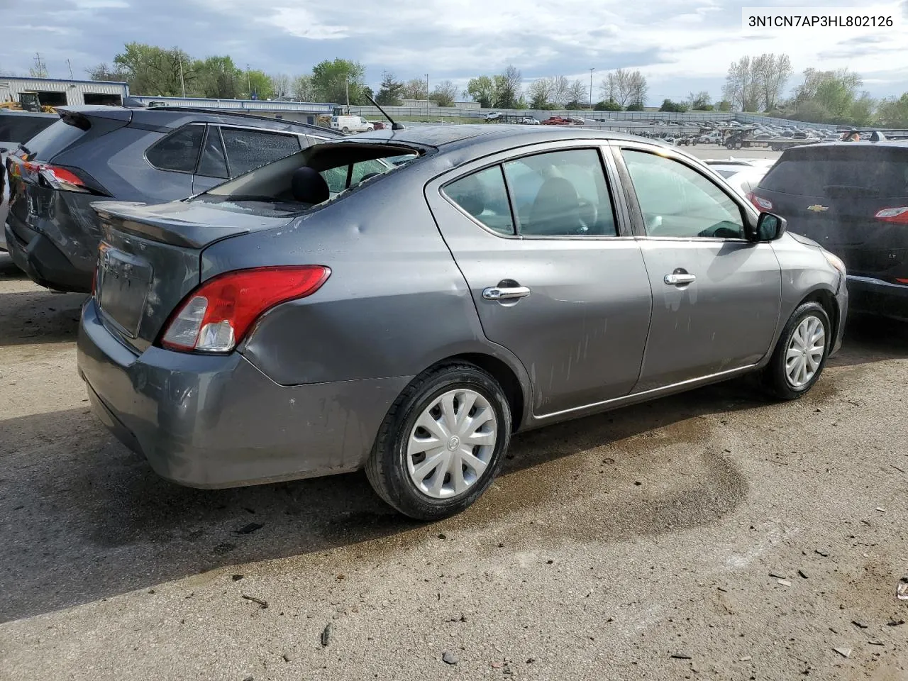 2017 Nissan Versa S VIN: 3N1CN7AP3HL802126 Lot: 49576694