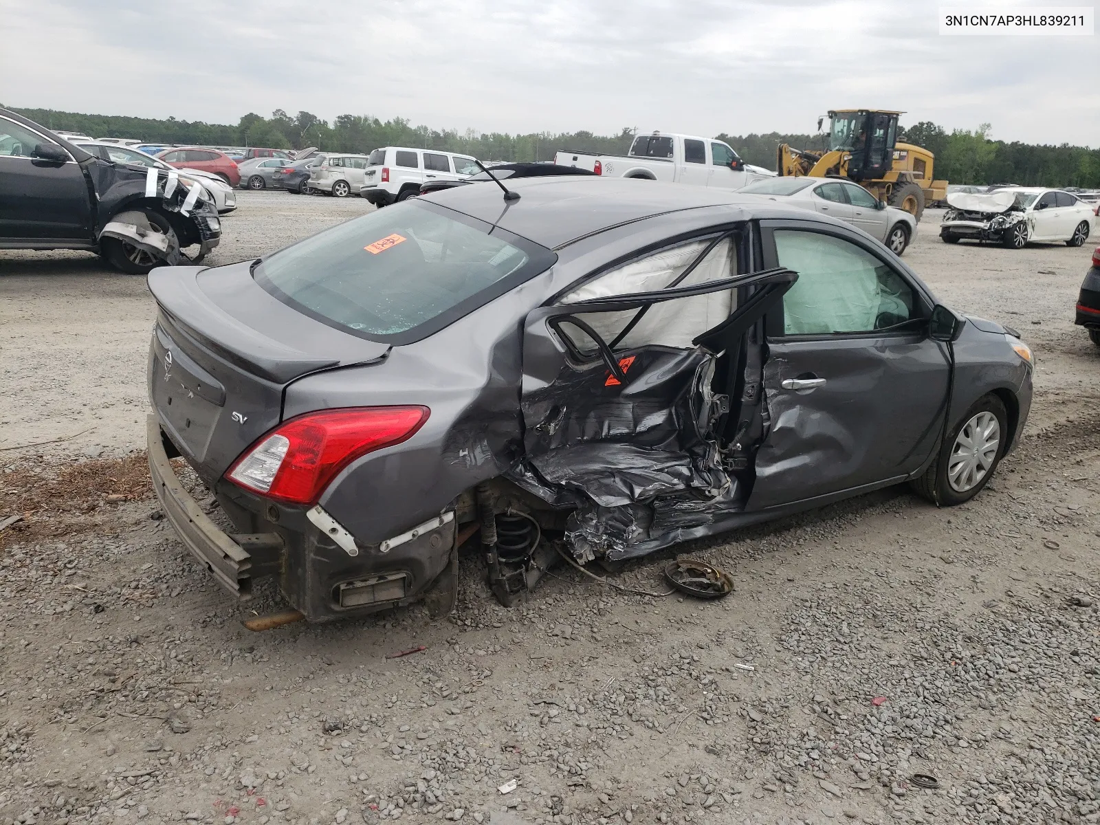 2017 Nissan Versa S VIN: 3N1CN7AP3HL839211 Lot: 51354384