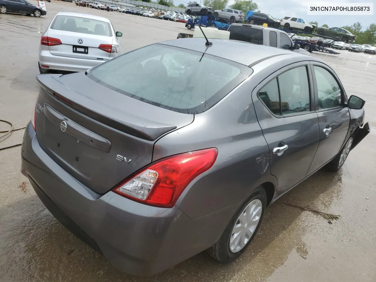 2017 Nissan Versa S VIN: 3N1CN7AP0HL805873 Lot: 52504254