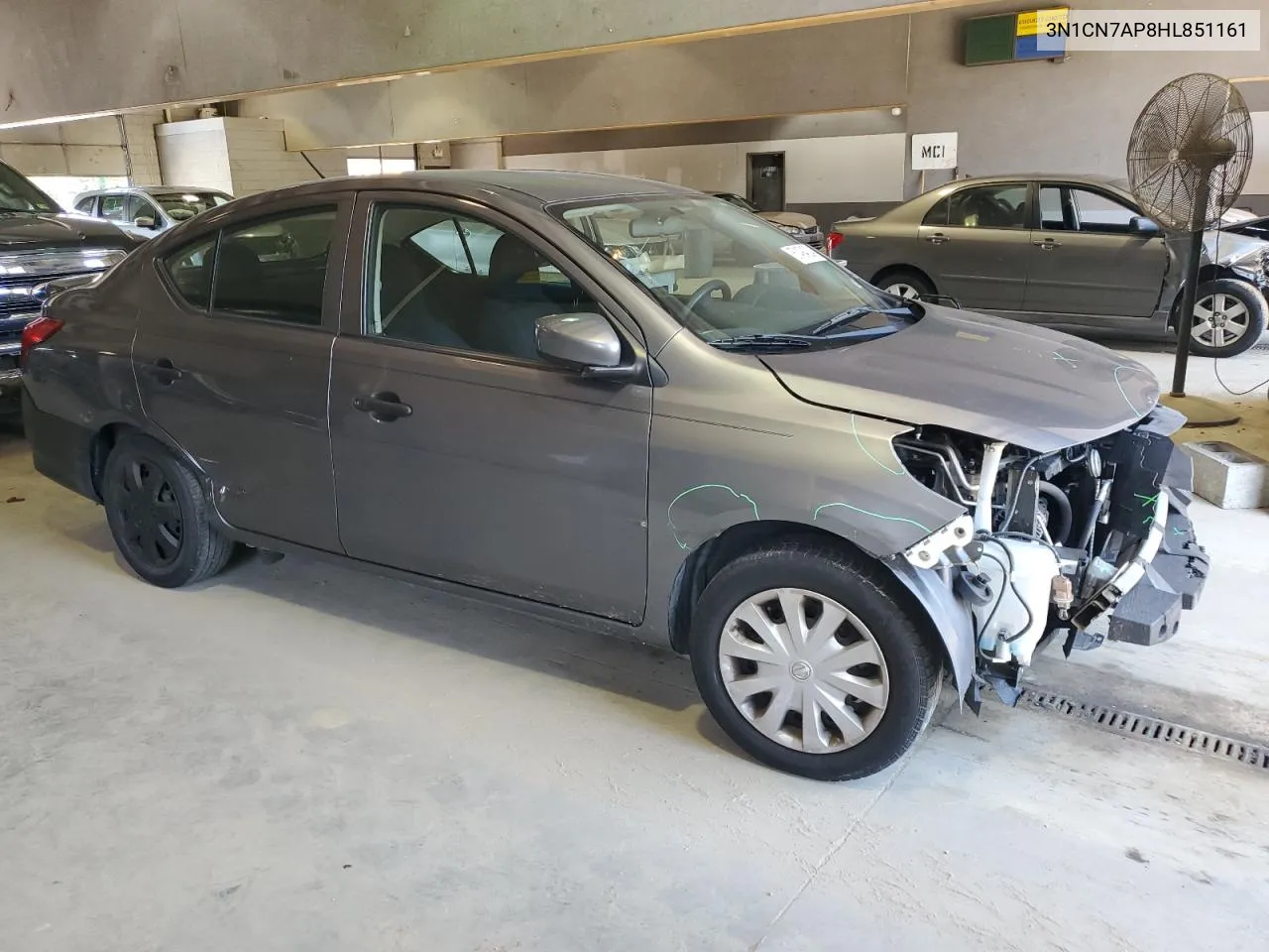 2017 Nissan Versa S VIN: 3N1CN7AP8HL851161 Lot: 57494224