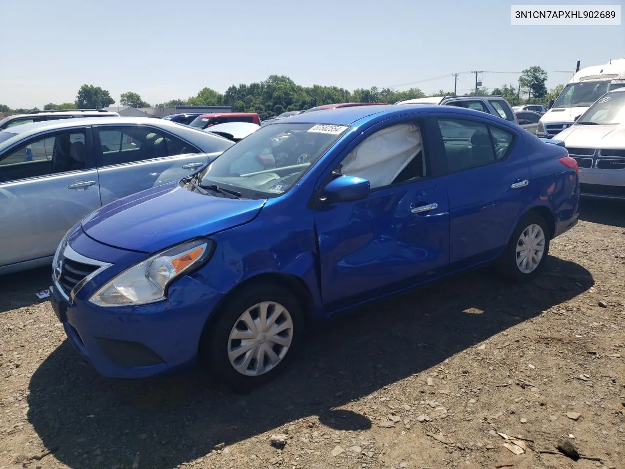 2017 Nissan Versa S VIN: 3N1CN7APXHL902689 Lot: 57582554