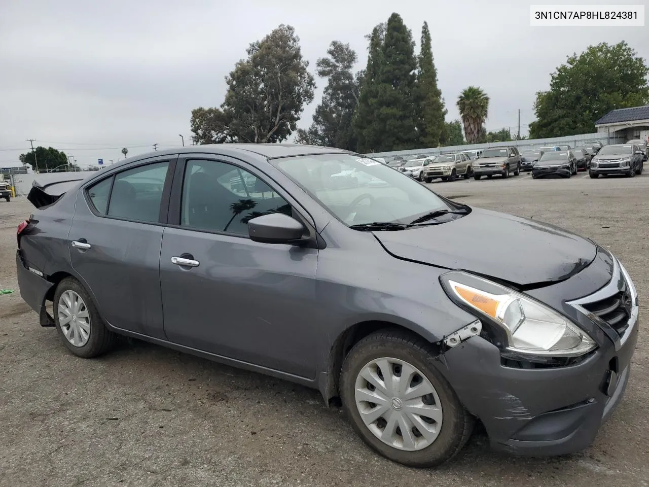 2017 Nissan Versa S VIN: 3N1CN7AP8HL824381 Lot: 58176494