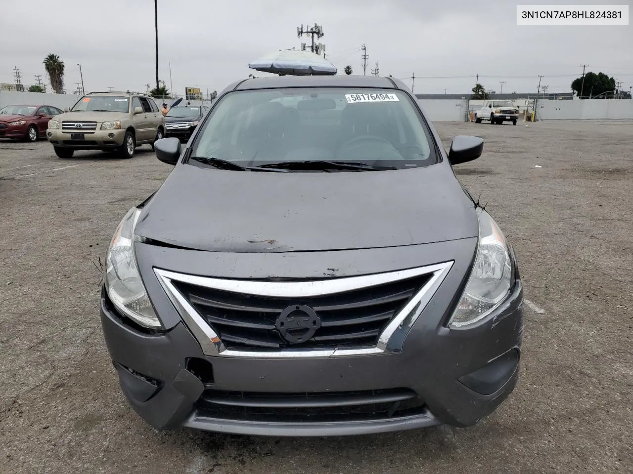 2017 Nissan Versa S VIN: 3N1CN7AP8HL824381 Lot: 58176494