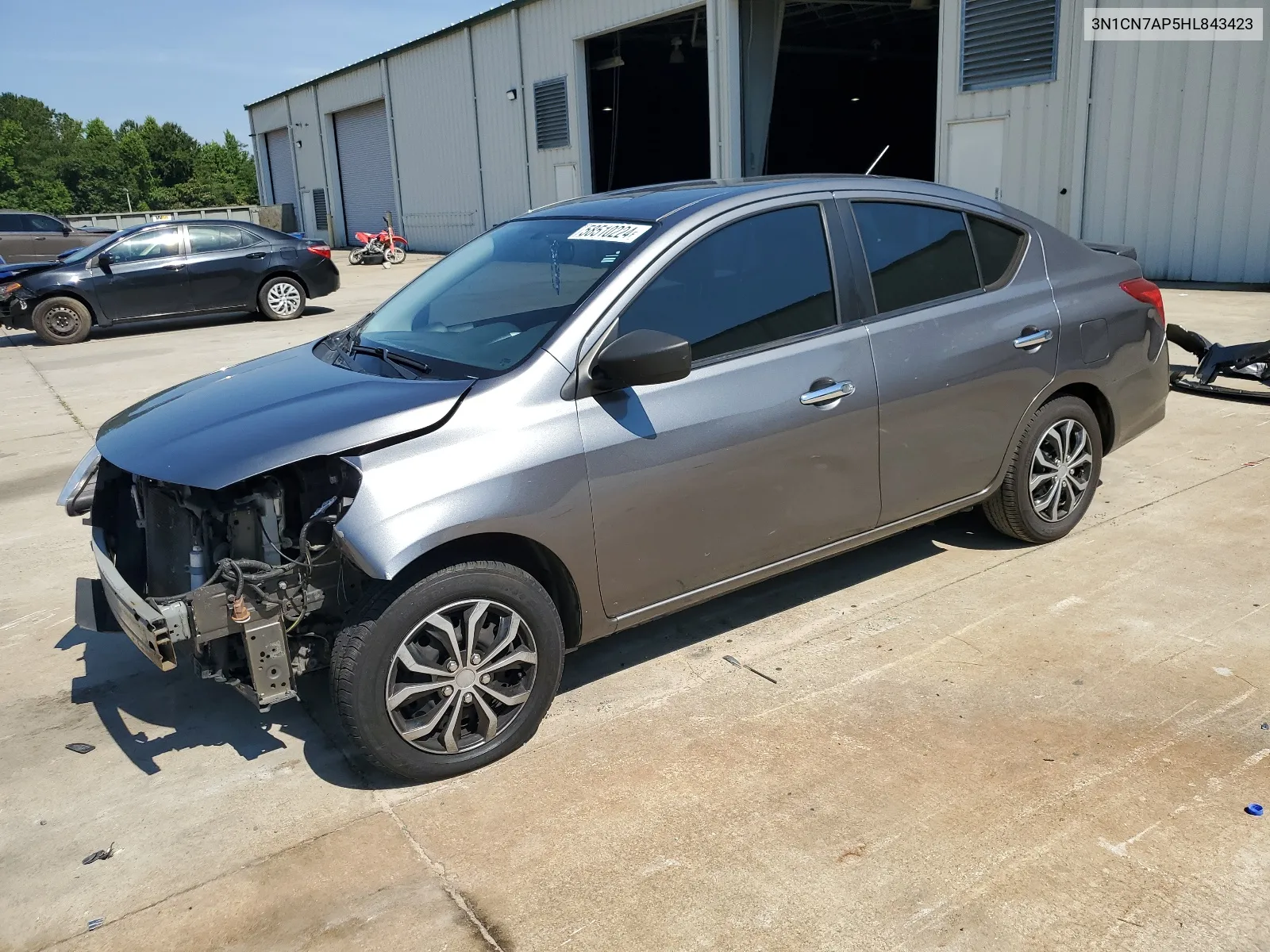 2017 Nissan Versa S VIN: 3N1CN7AP5HL843423 Lot: 58510224