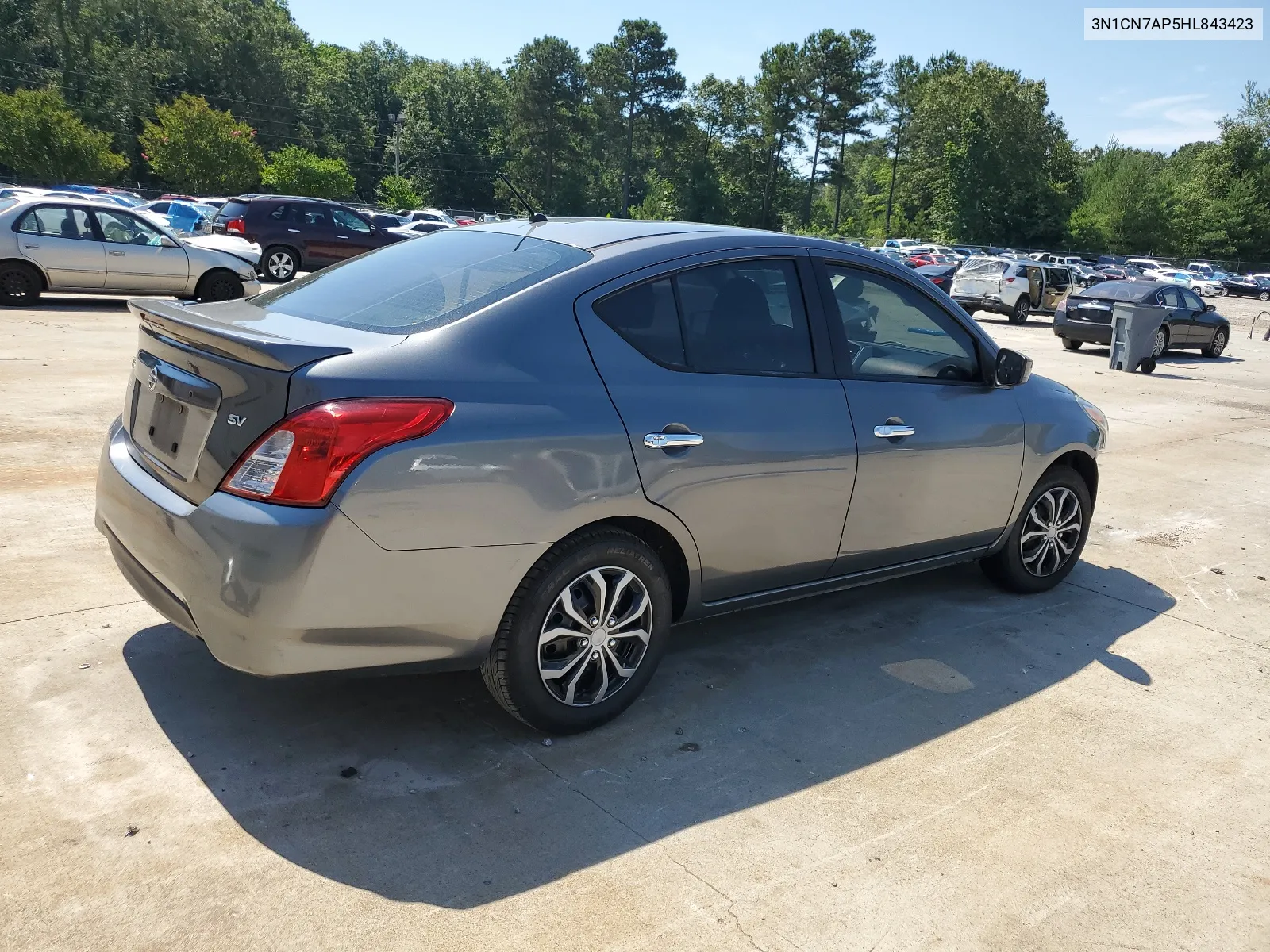 2017 Nissan Versa S VIN: 3N1CN7AP5HL843423 Lot: 58510224