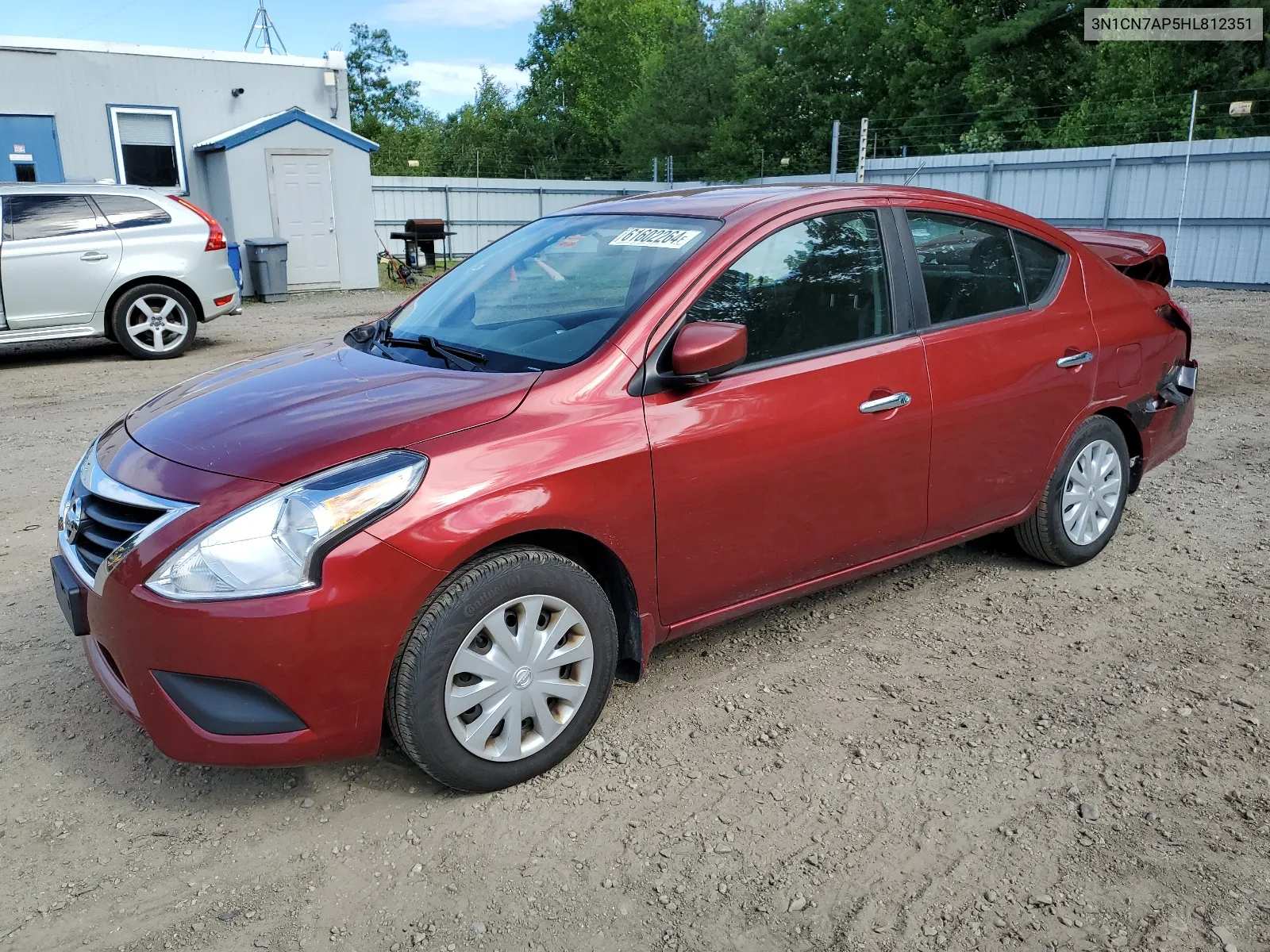 2017 Nissan Versa S VIN: 3N1CN7AP5HL812351 Lot: 61602264