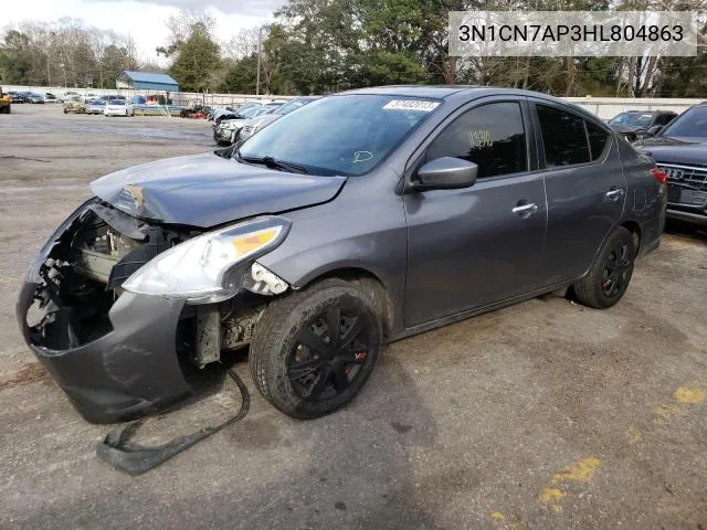 2017 Nissan Versa S VIN: 3N1CN7AP3HL804863 Lot: 62291924