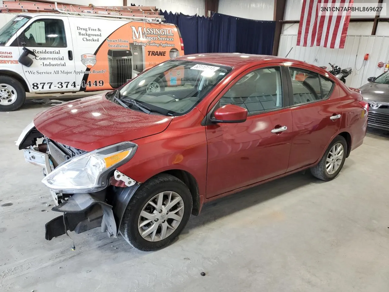 3N1CN7AP8HL869627 2017 Nissan Versa S