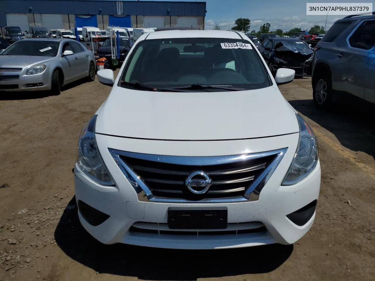 2017 Nissan Versa S VIN: 3N1CN7AP9HL837379 Lot: 63354364