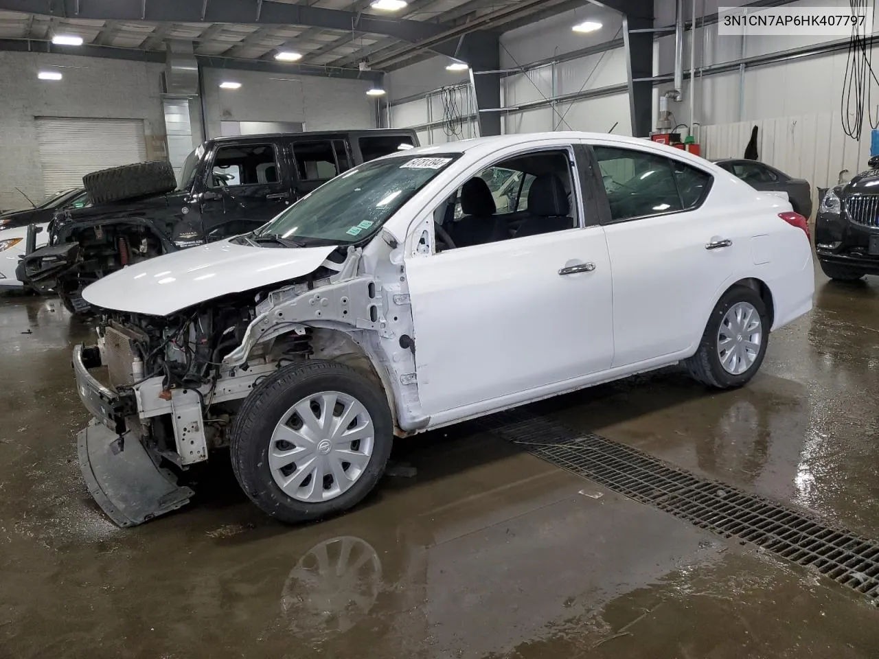 2017 Nissan Versa S VIN: 3N1CN7AP6HK407797 Lot: 64781394