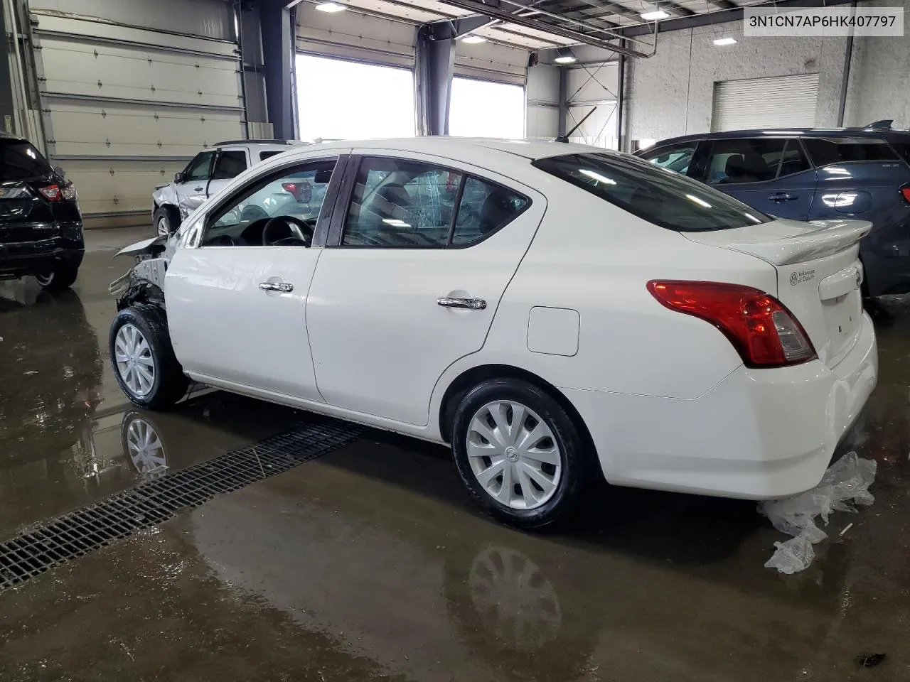 2017 Nissan Versa S VIN: 3N1CN7AP6HK407797 Lot: 64781394