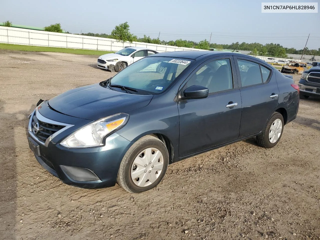 2017 Nissan Versa S VIN: 3N1CN7AP6HL828946 Lot: 65233644