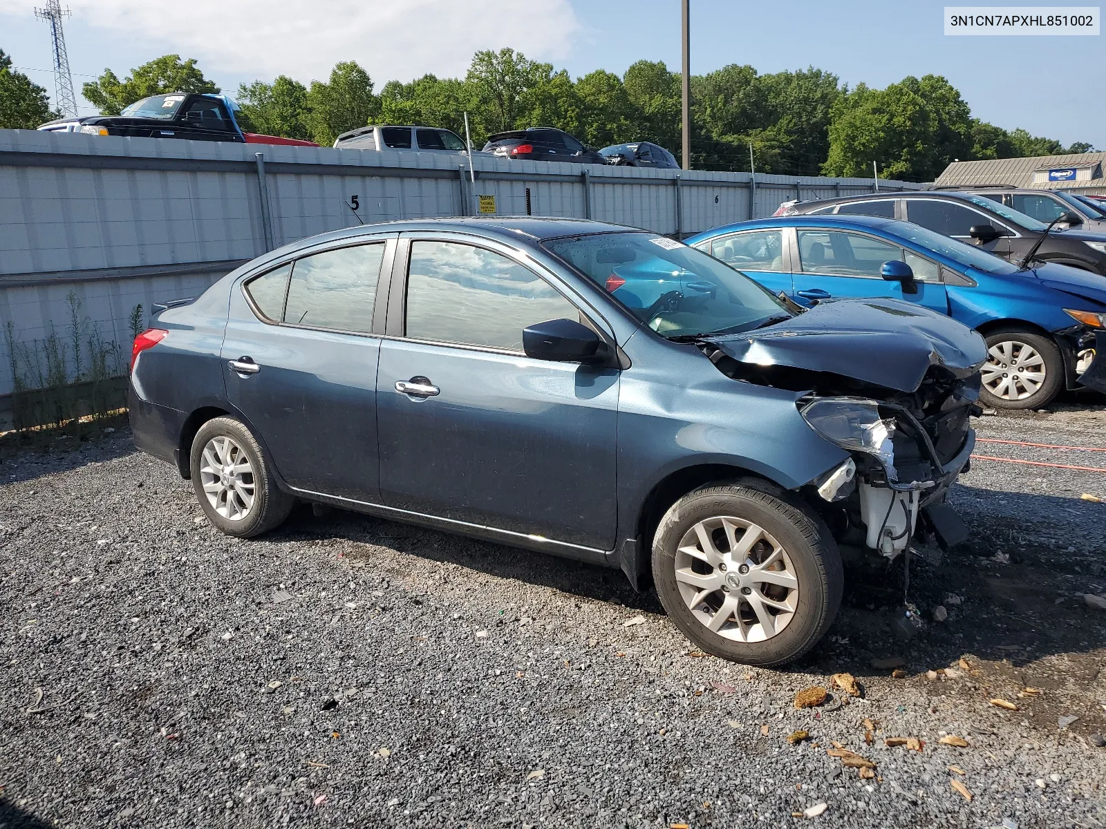 2017 Nissan Versa S VIN: 3N1CN7APXHL851002 Lot: 65319644