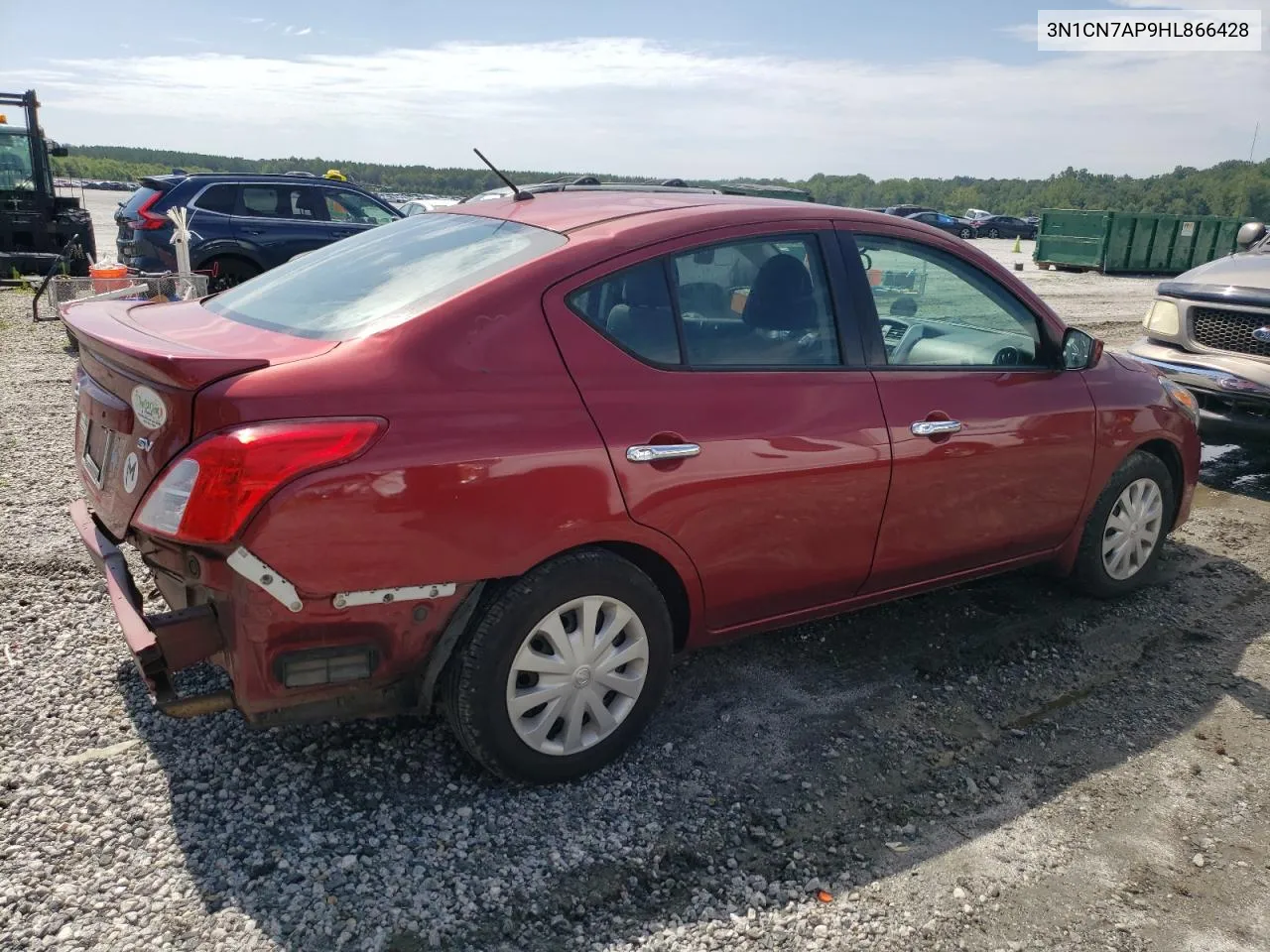 2017 Nissan Versa S VIN: 3N1CN7AP9HL866428 Lot: 65392164