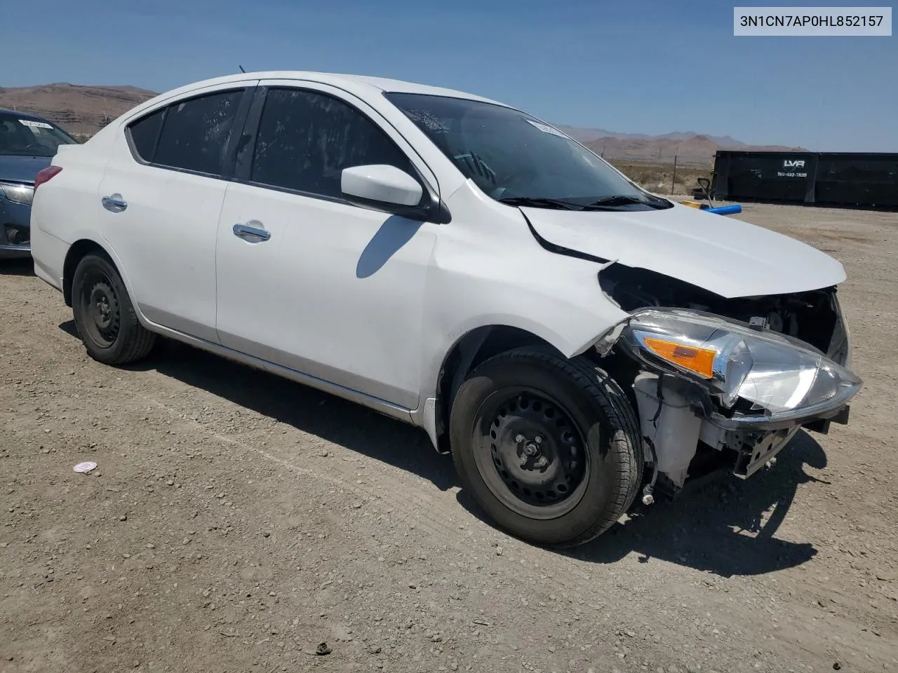 2017 Nissan Versa S VIN: 3N1CN7AP0HL852157 Lot: 65653104