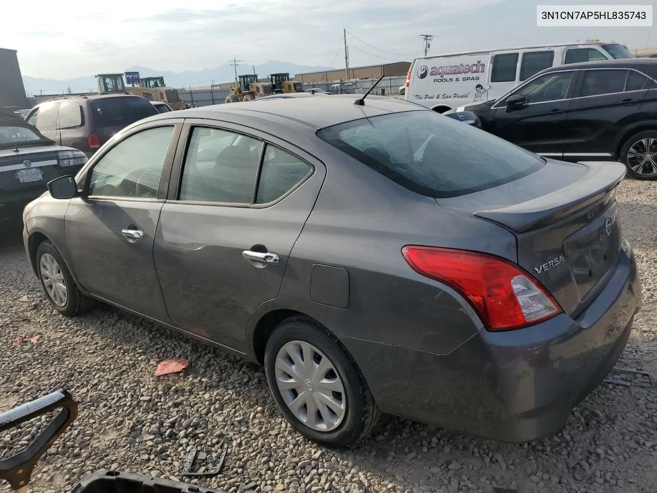 2017 Nissan Versa S VIN: 3N1CN7AP5HL835743 Lot: 65835164