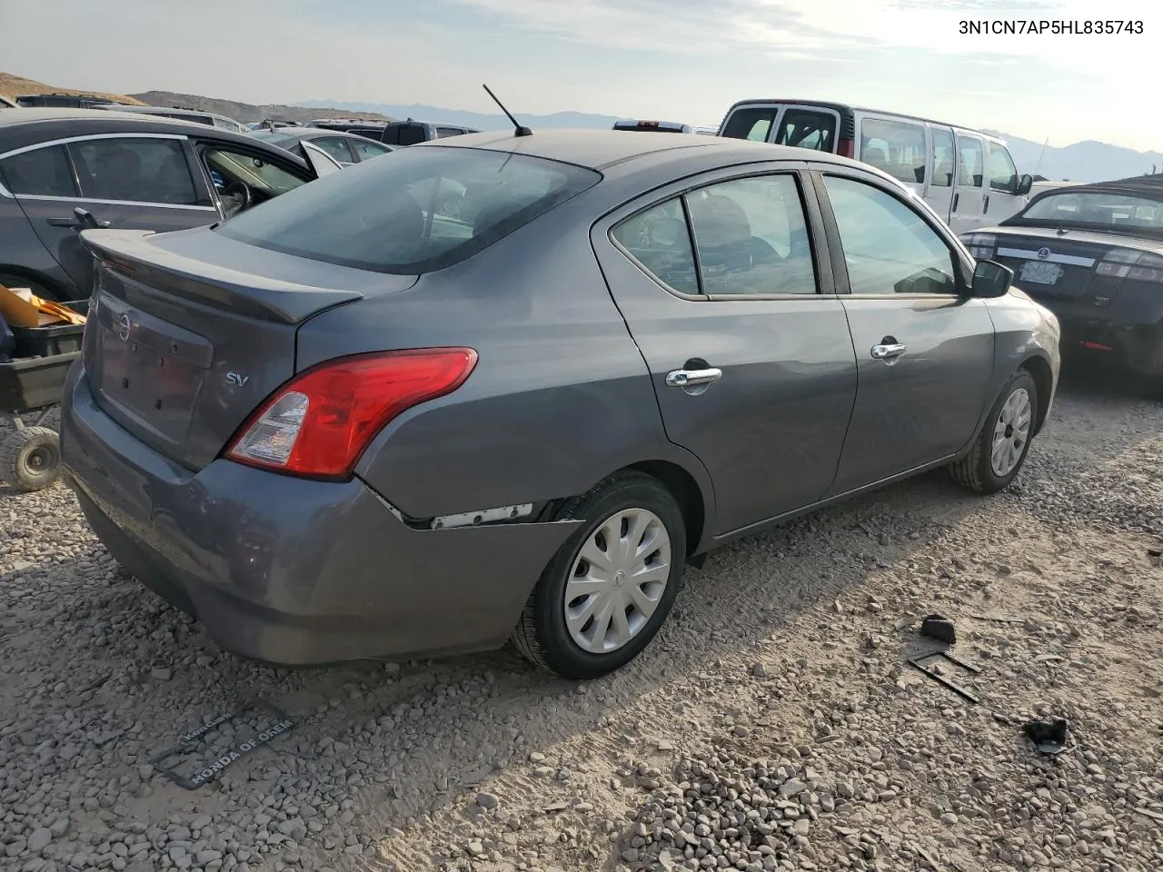 2017 Nissan Versa S VIN: 3N1CN7AP5HL835743 Lot: 65835164