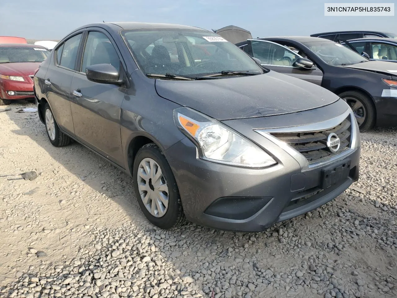 2017 Nissan Versa S VIN: 3N1CN7AP5HL835743 Lot: 65835164