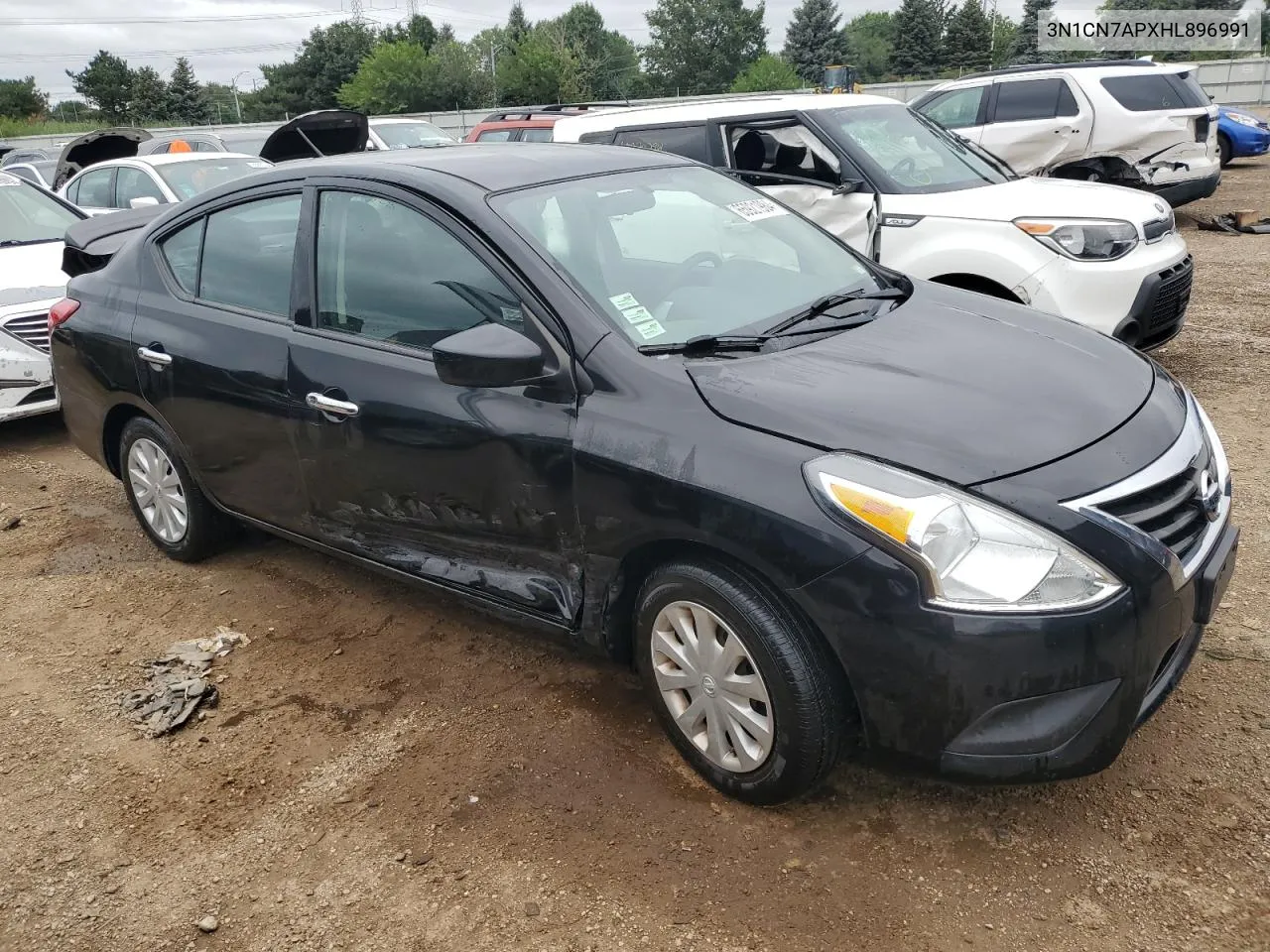 2017 Nissan Versa S VIN: 3N1CN7APXHL896991 Lot: 65921984